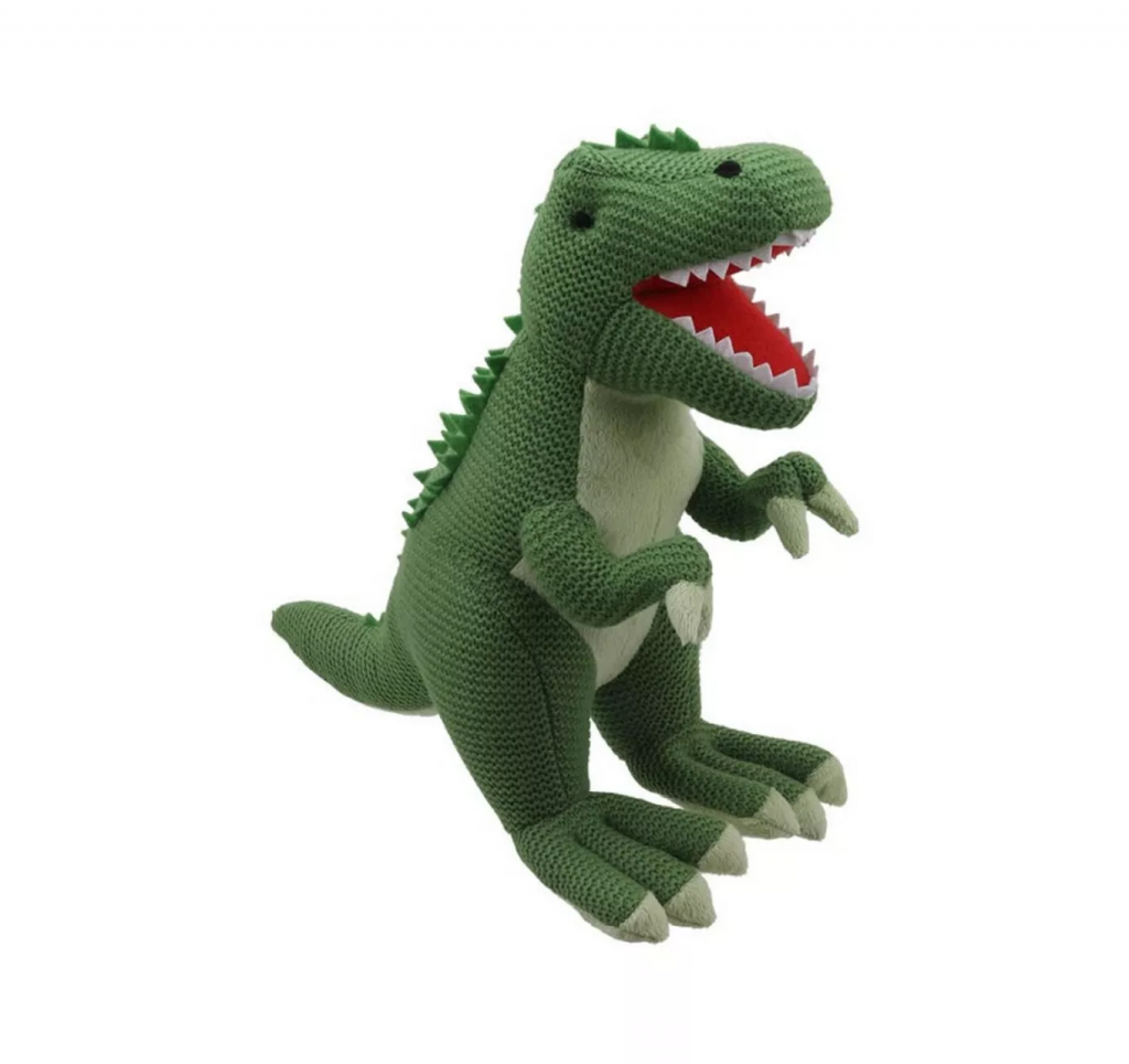 Knitted T-Rex Green (M)