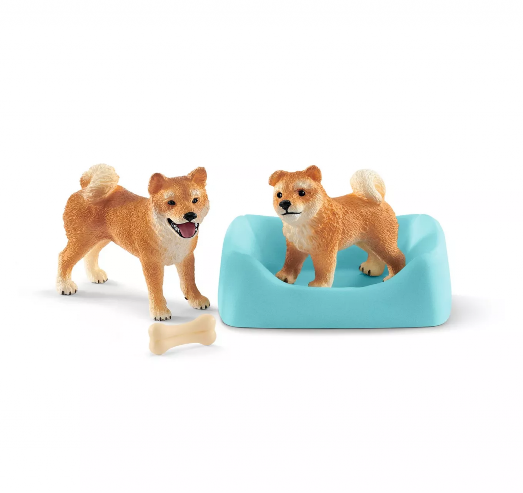 Shibu Inu Mother & Puppy Set