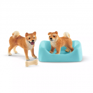 Shibu Inu Mother & Puppy Set