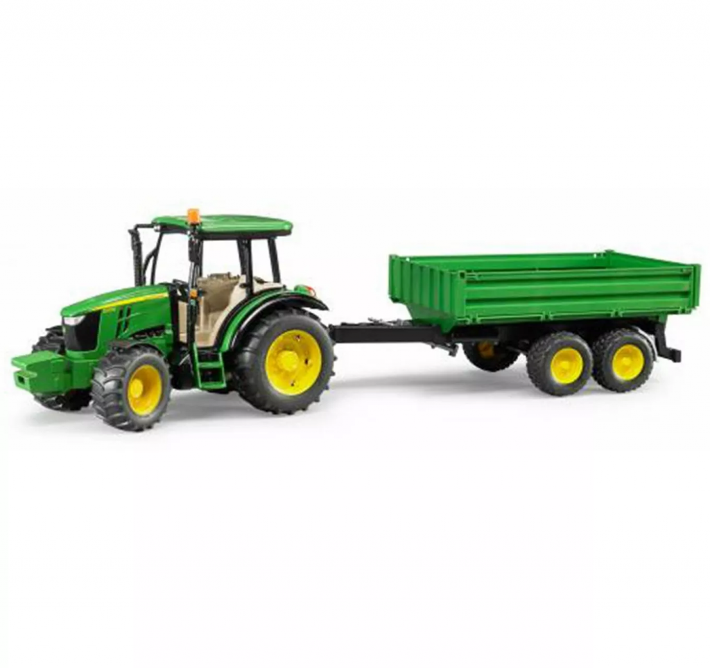 John Deere 5115M with Trailer