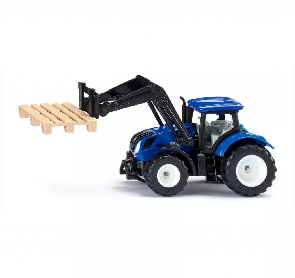 1:87 New Holland With Pallet Fork & Pallet