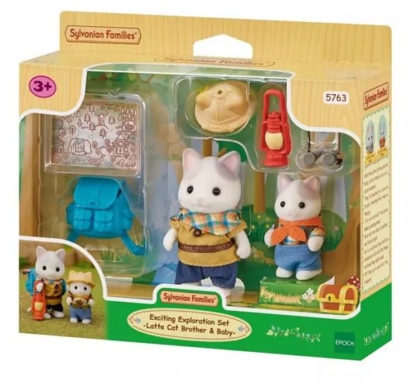 Exciting Exploration Set - Latte Cat Brother & Baby