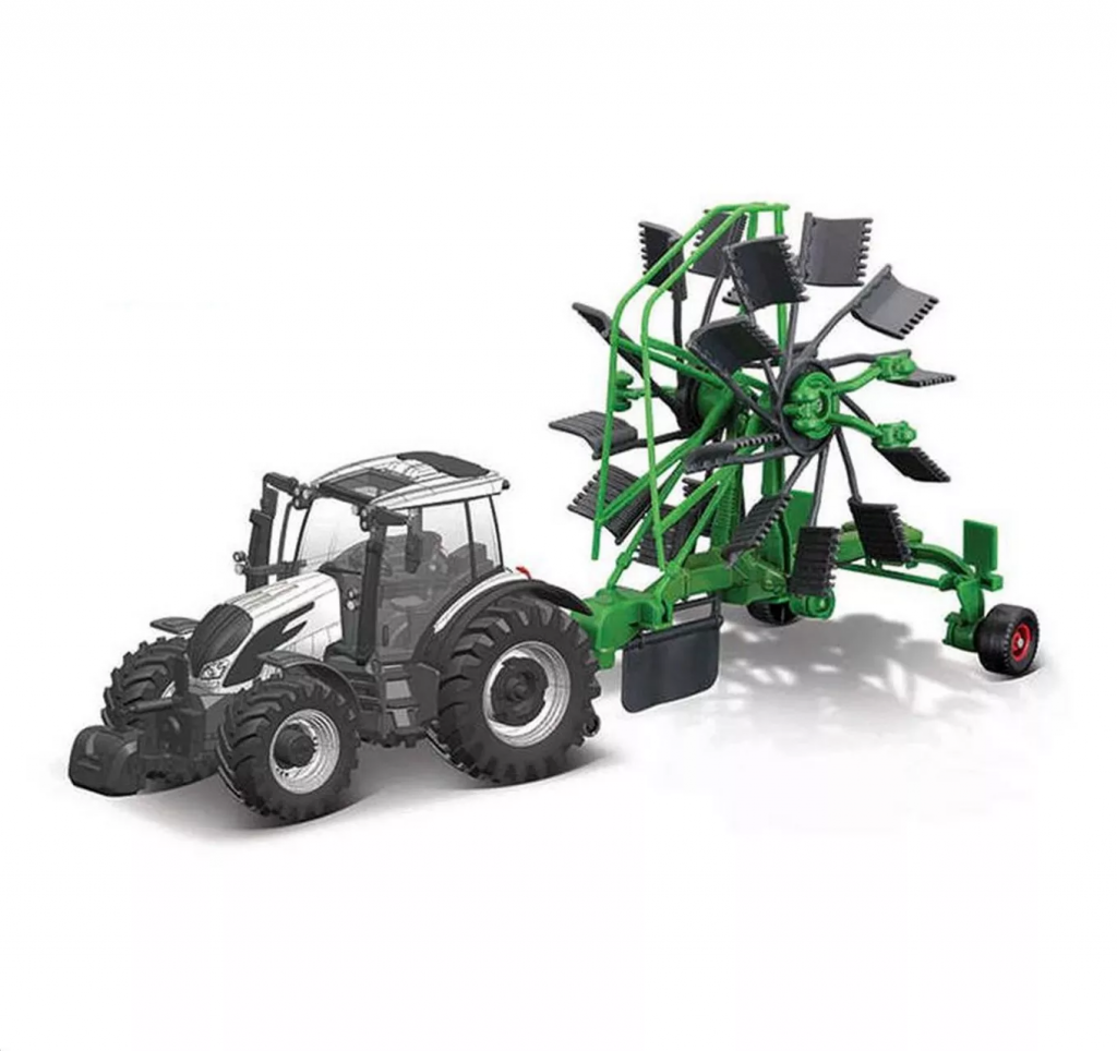 Valtra M2Q with Whirl Rake