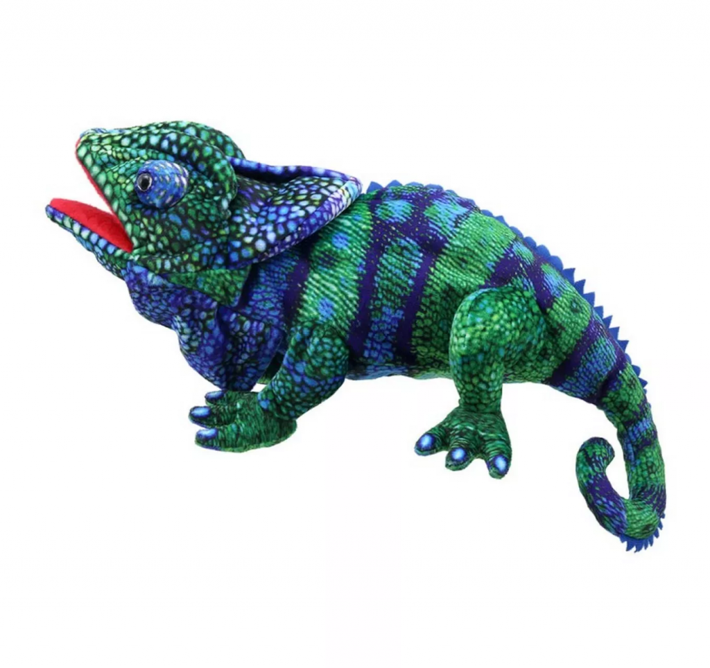 Chameleon Blue/Green Puppet
