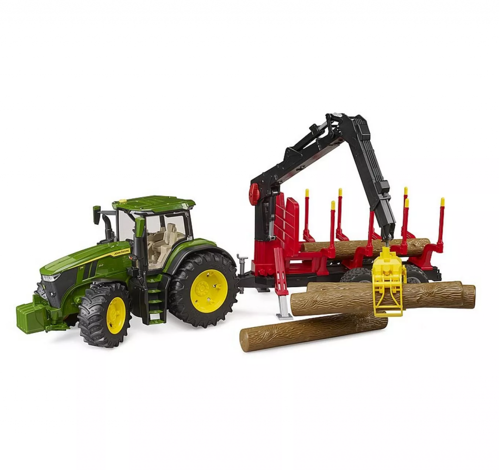 John Deere 7R 350 +Log Trailer