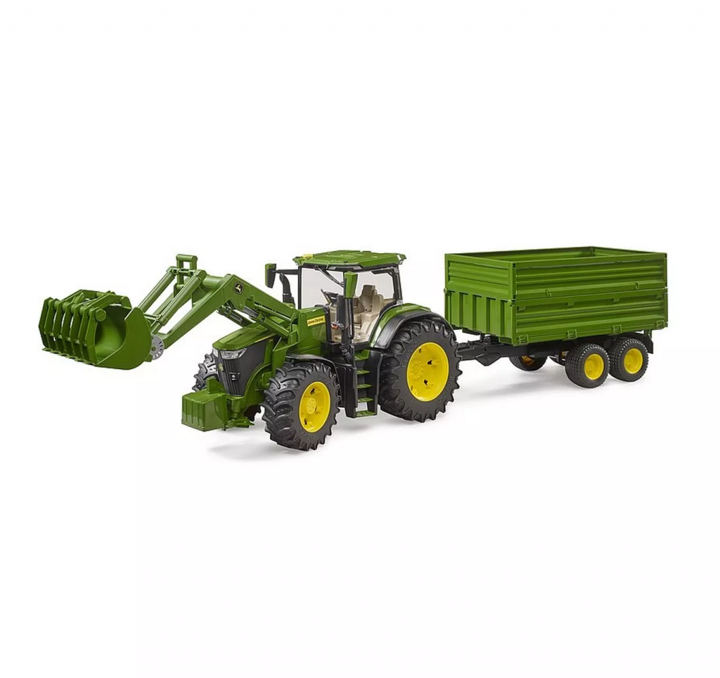 John Deere 7R 350 with Trailer