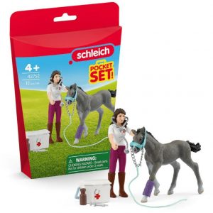 Horse Care Playset with Trakehner Foal