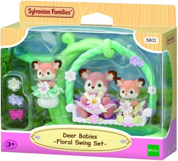 Deer Babies - Floral Swing Set - Image 2