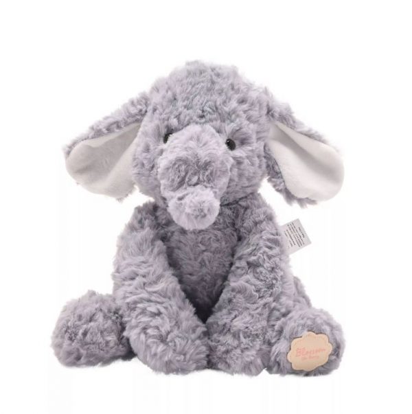 Ethel The Plush Sitting Grey Elephant 22 cm