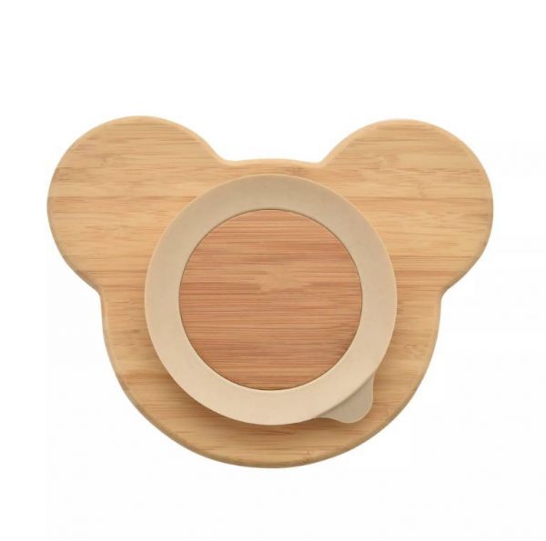 Bambino Bamboo & Silicone Bear Base Plate - Image 3