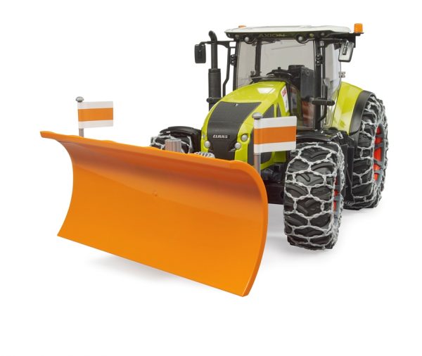 Claas Axion 950 with Snow Chains & Plough Blade - Image 3