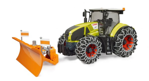Claas Axion 950 with Snow Chains & Plough Blade - Image 4