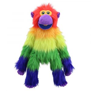 Rainbow Monkey Hand Puppet