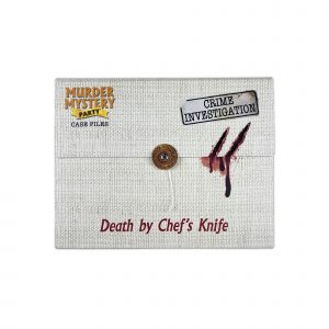 Murder Mystery Party Case File Death by Chef's Knife