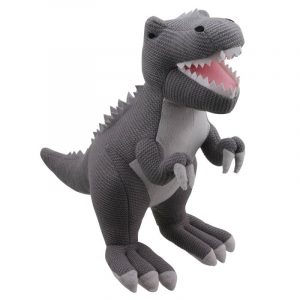 Knitted T-Rex Grey (L)