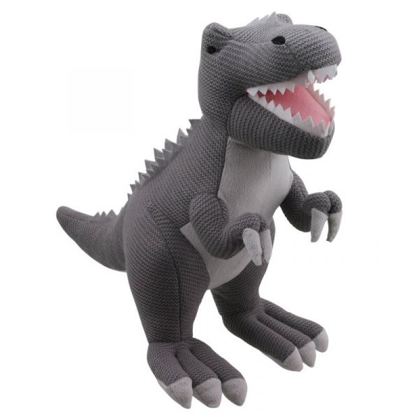 Knitted T-Rex Grey (L)