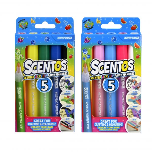 Scentos Acrylic Paint Markers 5pk