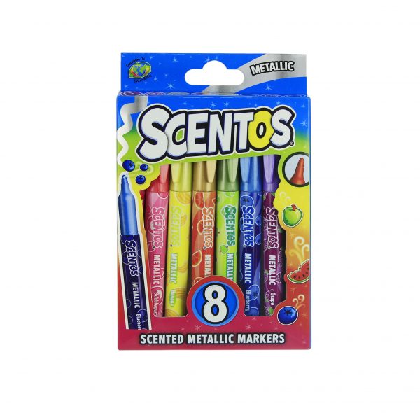 Scentos Metallic Markers 8pk