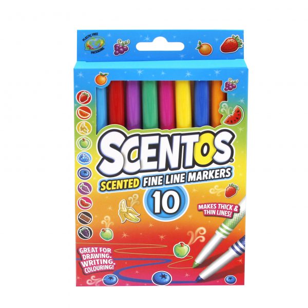 Scentos Fine Line Markers 8pk