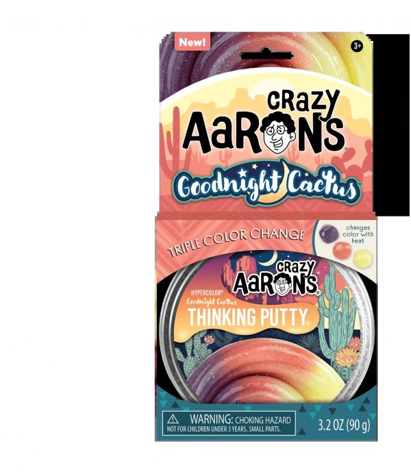 Hypercolour Goodnight Cactus Thinking Putty
