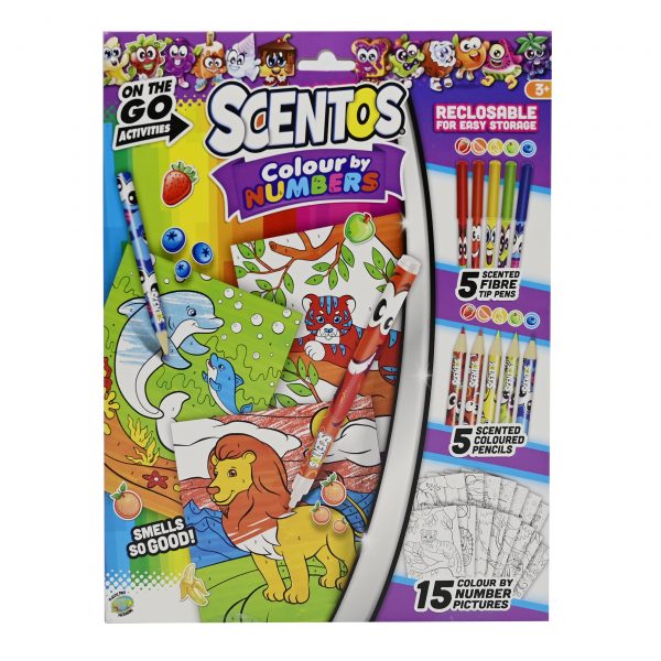 Scentos On The Go Junior Colour By Numbers