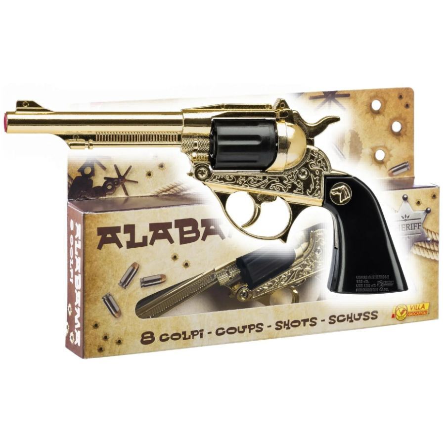 Alabama Western Gold Cap Gun 8 Shot