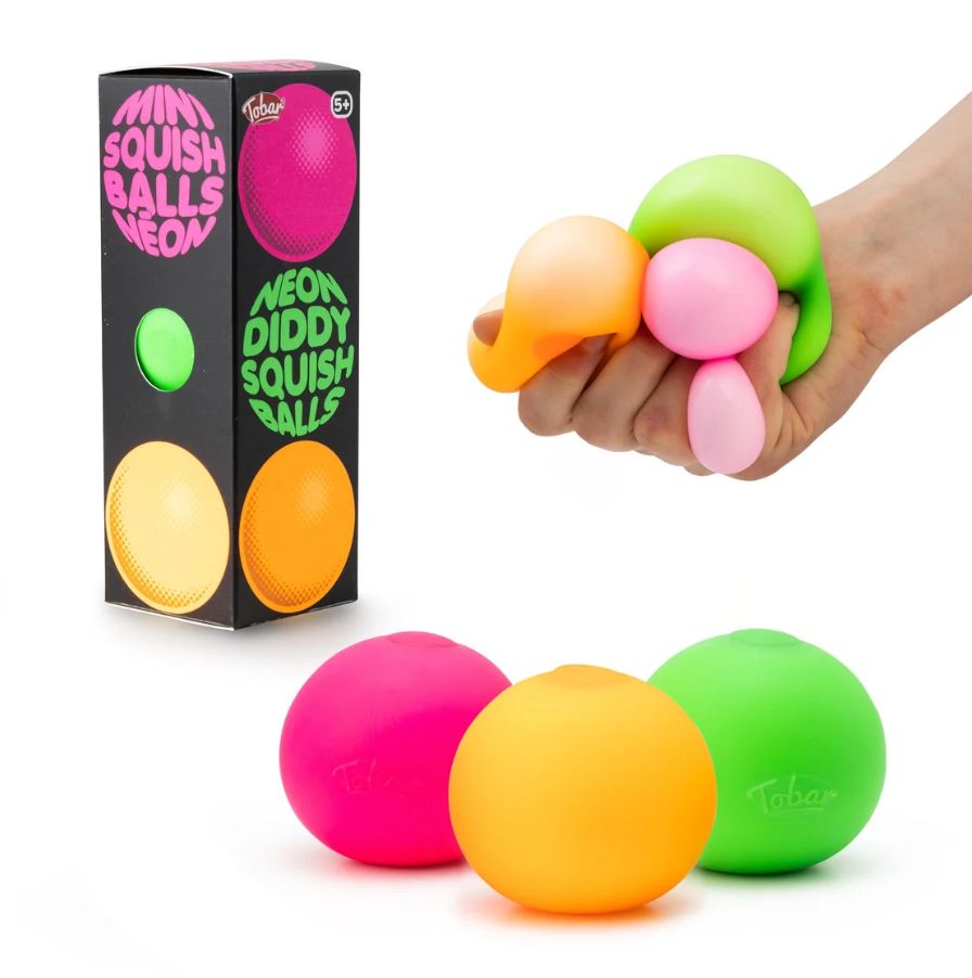 Scrunchems Neon Mini Squish Balls 3pk